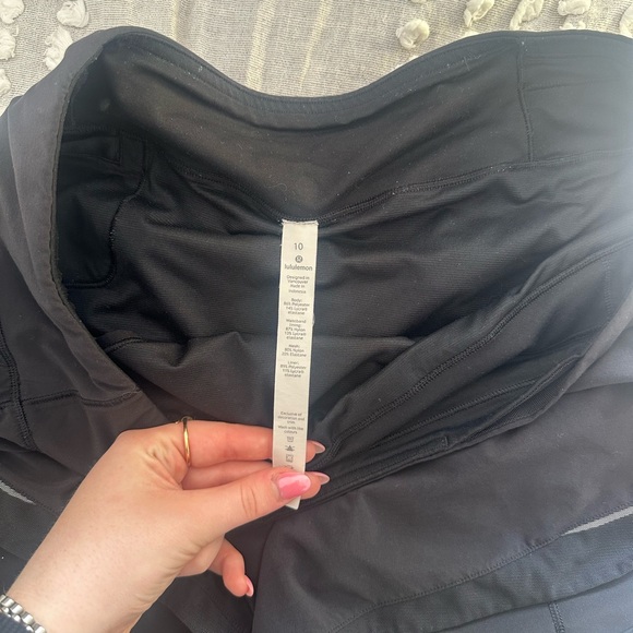 Never worn Lululemon Black Athletic Shorts - Picture 2 of 3